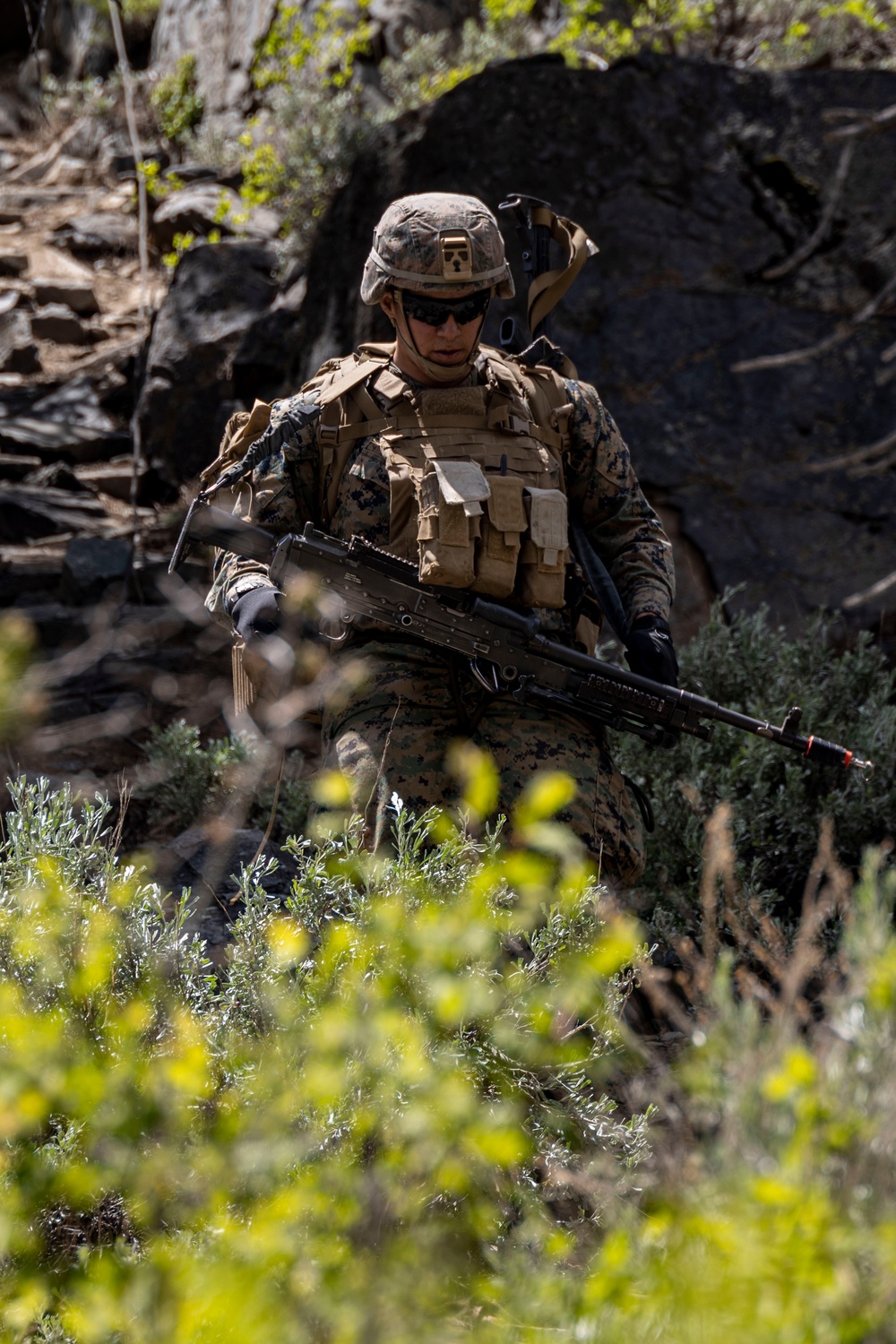 MTX 4-23: Marines with 2/23 practice fixed lane ascension and descension at Mountain Warfare Training Center