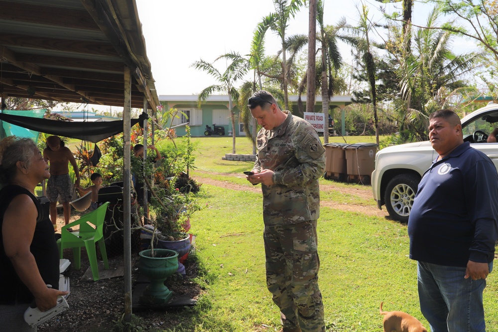 Mangilao Visit post Typhoon Mawar
