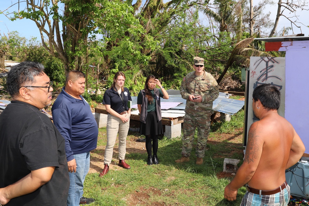 Mangilao Village Community Visit Post Typhoon Mawar