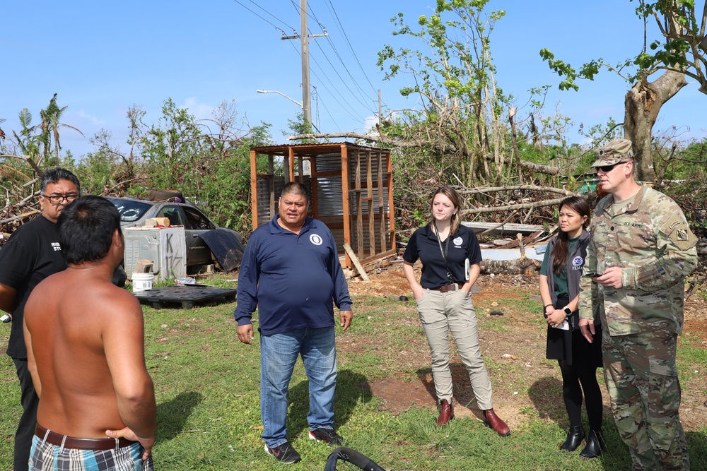 Mangilao site visit post Typhoon Mawar