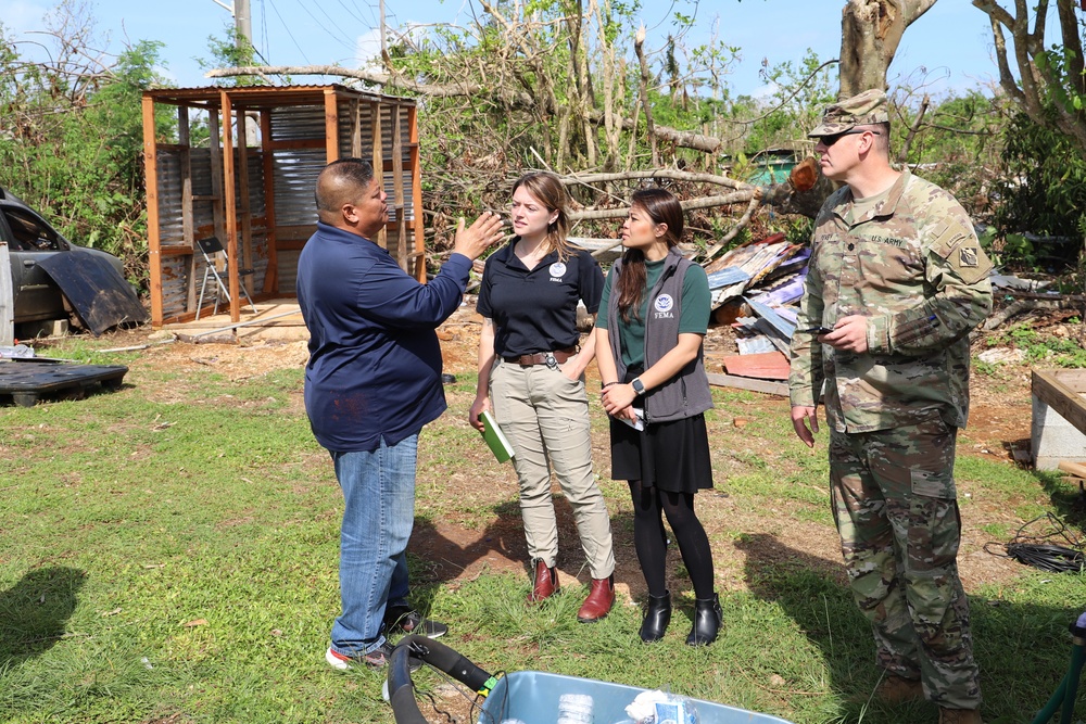 Mangilao site visit post Typhoon Mawar