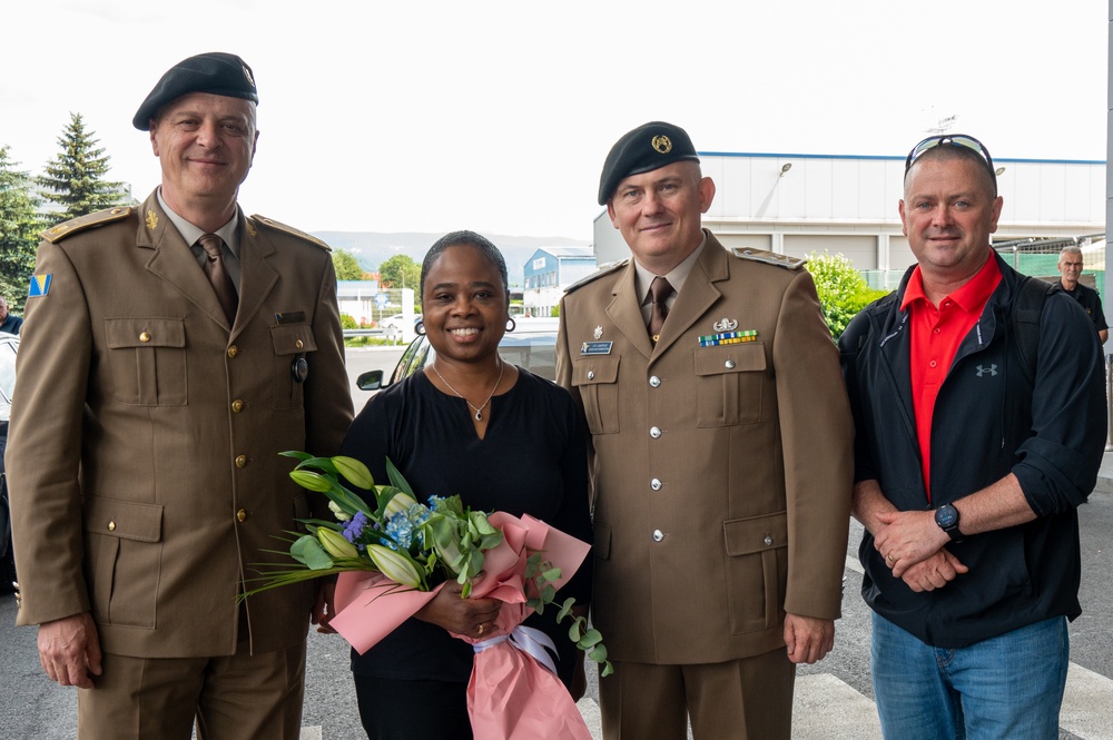 U.S. Army Maj. Gen. Janeen L. Birckhead and Col. Andrew Collins visit Bosnia and Herzegovina