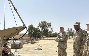 Signal Soldiers establish connectivity at a remote air base