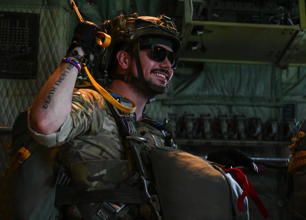824th Base Defense Squadron C-130 drop during Exercise AGILE BLIZZARD UNIFIED VISION