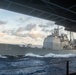 USS Ronald Reagan (CVN 76) conducts fueling-at-sea with USS Antietam (CG 54)