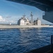 USS Ronald Reagan (CVN 76) conducts fueling-at-sea with USS Antietam (CG 54)