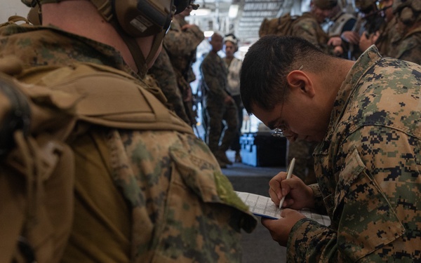 BLT 2/1 reinforcement fly-away drills