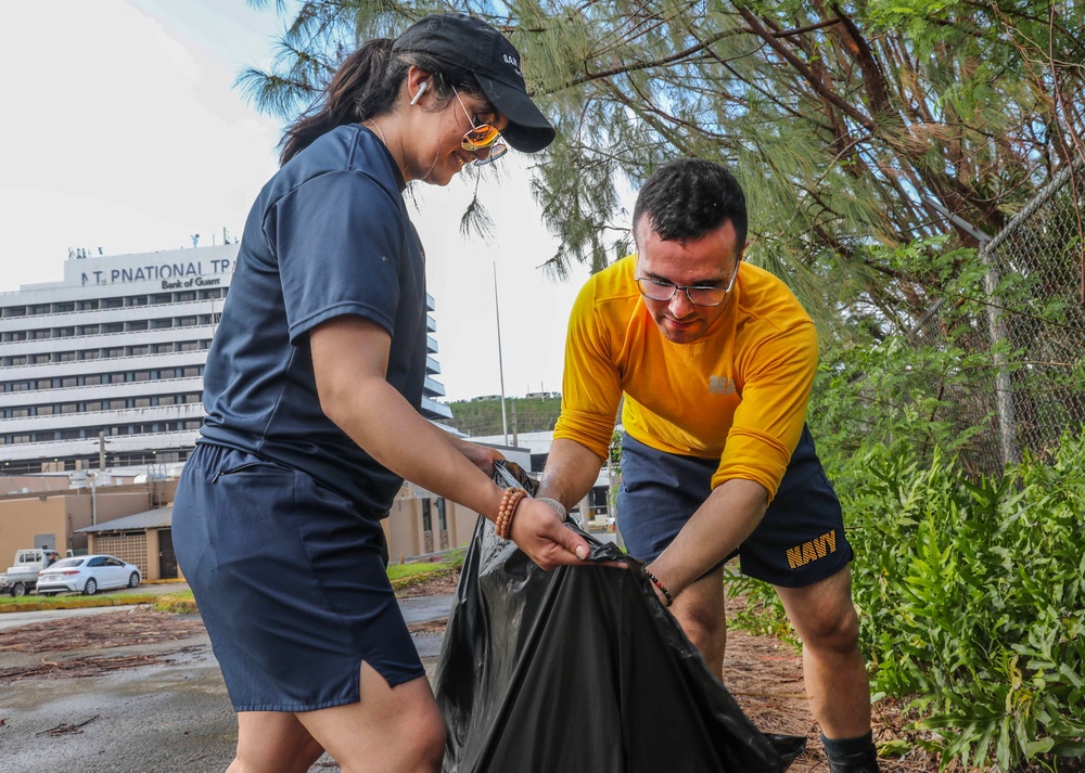 USS Shiloh Sailors Participate in Cleanup after Typhoon Mawar