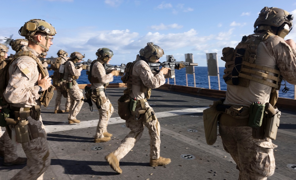 DVIDS - Images - Rifle and Pistol Deck Shoot on the USS America [Image ...