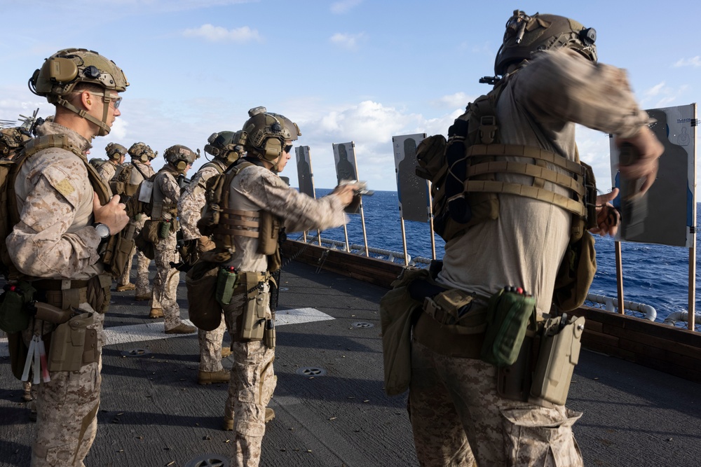 Dvids - Images - Rifle And Pistol Deck Shoot On The Uss America [image 