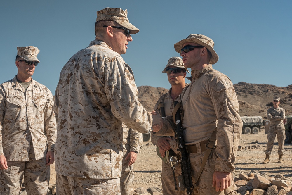 ITX 4-23: 4TH MARDIV Commanding General takes a visit