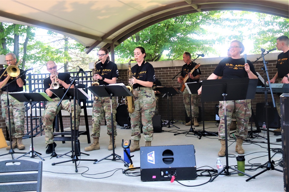 204th Army Band in action at Fort McCoy's 2023 Army Birthday Celebration