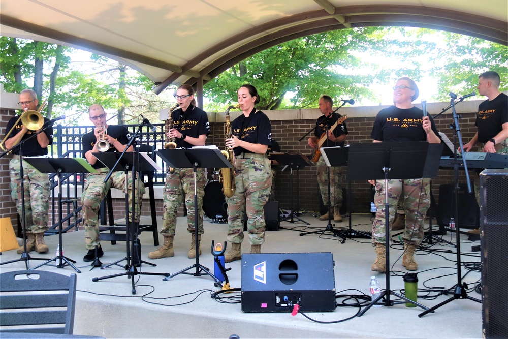 204th Army Band in action at Fort McCoy's 2023 Army Birthday Celebration