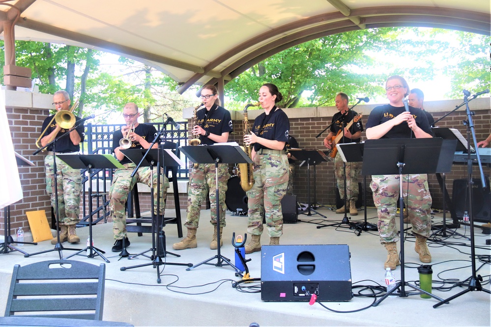 204th Army Band in action at Fort McCoy's 2023 Army Birthday Celebration