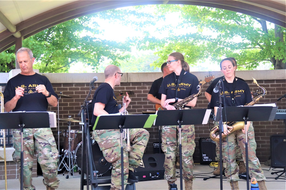 204th Army Band in action at Fort McCoy's 2023 Army Birthday Celebration