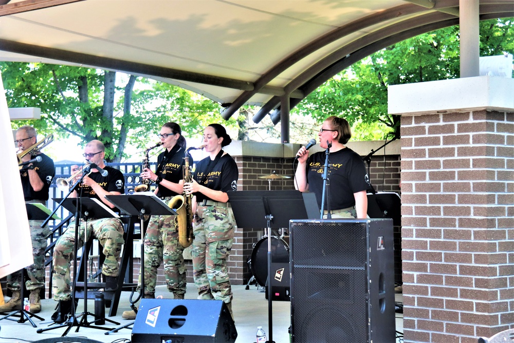 204th Army Band in action at Fort McCoy's 2023 Army Birthday Celebration