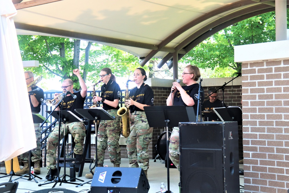 204th Army Band in action at Fort McCoy's 2023 Army Birthday Celebration