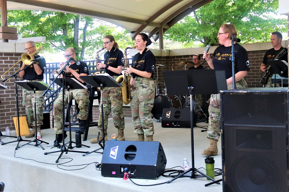 204th Army Band in action at Fort McCoy's 2023 Army Birthday Celebration