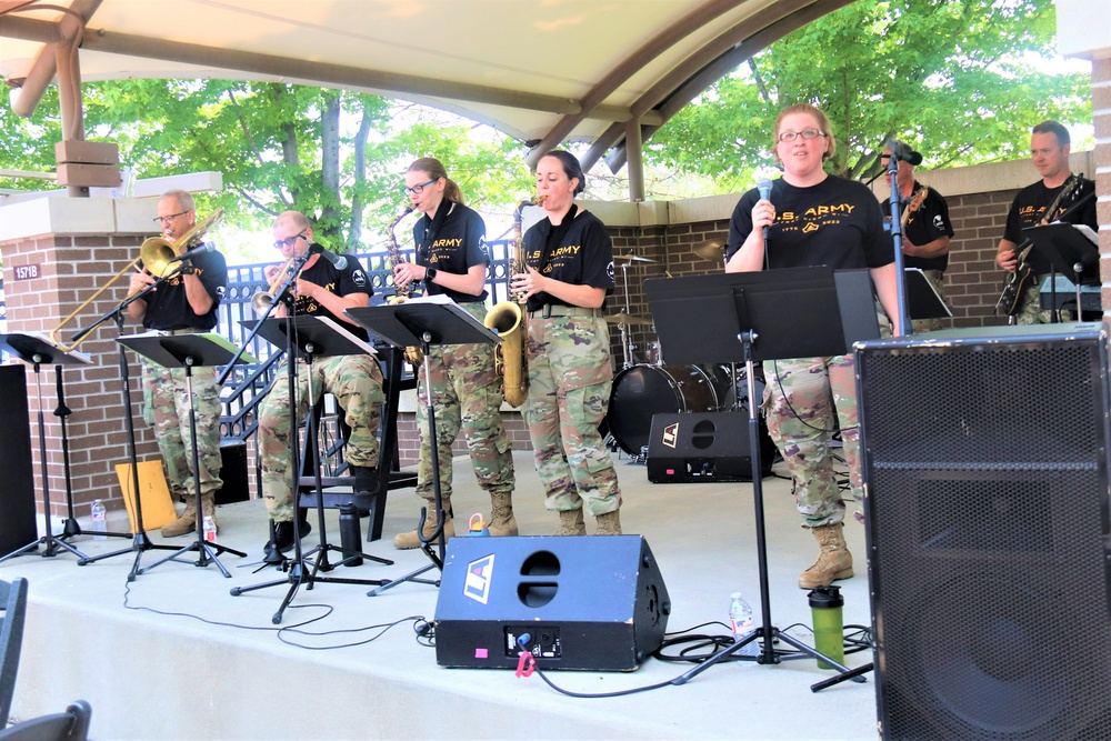 204th Army Band in action at Fort McCoy's 2023 Army Birthday Celebration