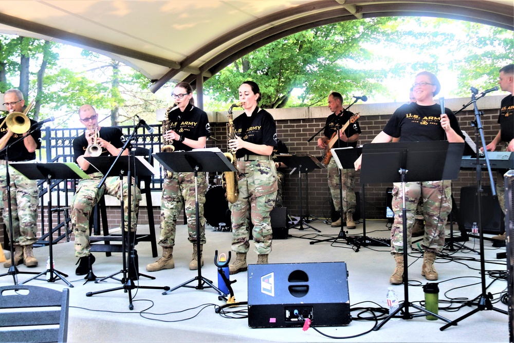 204th Army Band in action at Fort McCoy's 2023 Army Birthday Celebration