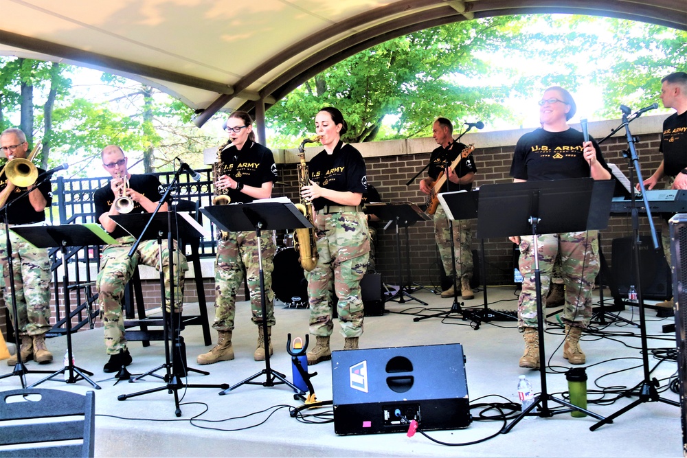 204th Army Band in action at Fort McCoy's 2023 Army Birthday Celebration