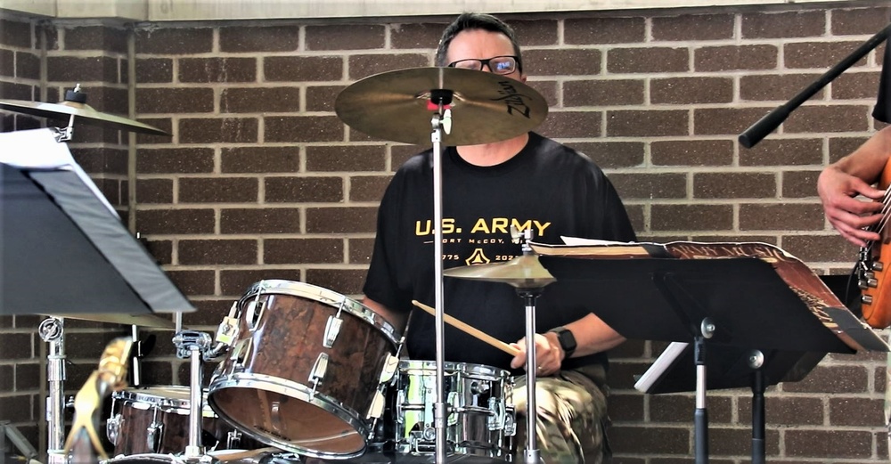 204th Army Band in action at Fort McCoy's 2023 Army Birthday Celebration