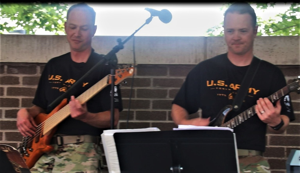 204th Army Band in action at Fort McCoy's 2023 Army Birthday Celebration