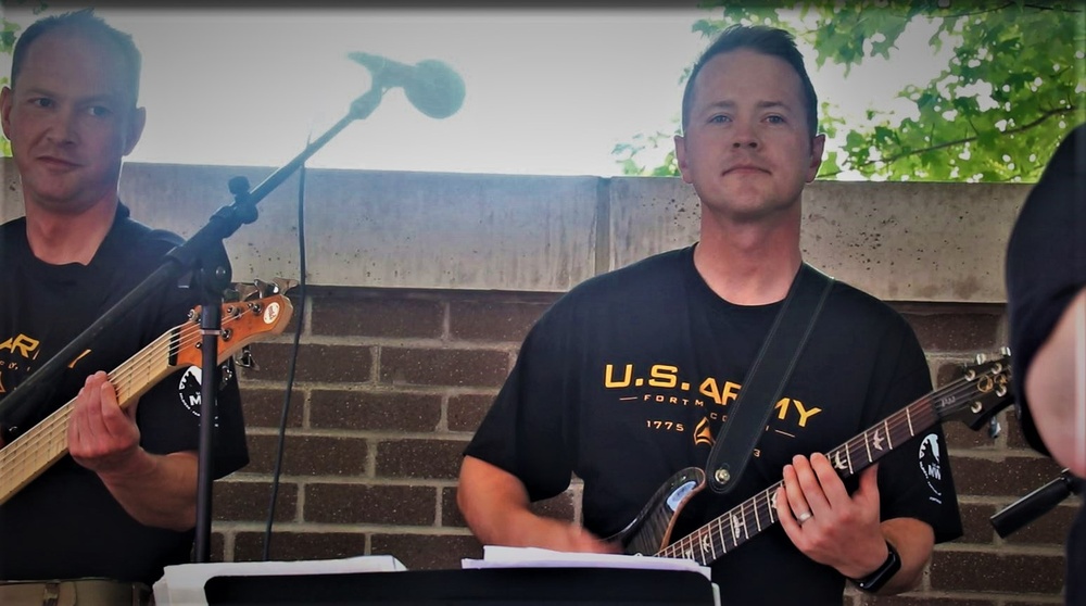 204th Army Band in action at Fort McCoy's 2023 Army Birthday Celebration