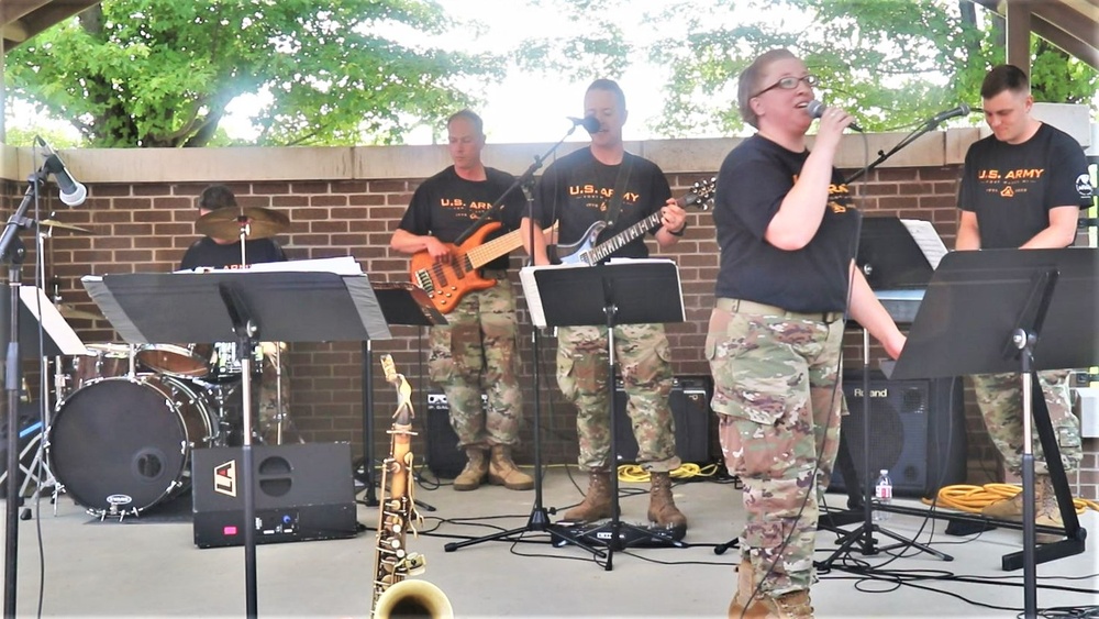 204th Army Band in action at Fort McCoy's 2023 Army Birthday Celebration