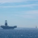 The Gerald R. Ford Carrier Strike Group Passes Through the Strait of Gibraltar