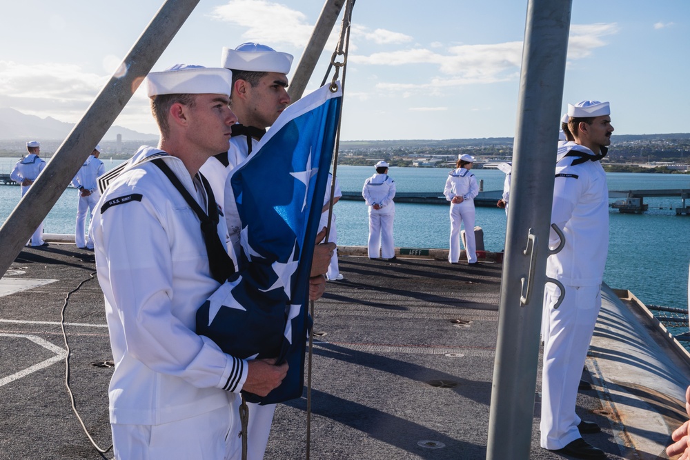 U.S. Sailors Shift Colors