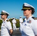 U.S. Sailors Man the Rails