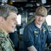 Carrier Strike Group 12 Commander Erik Eslich Visits USS Normandy