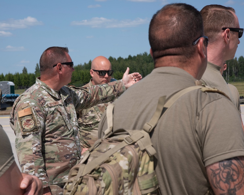 Michigan Airmen practice combat turns in Latvia