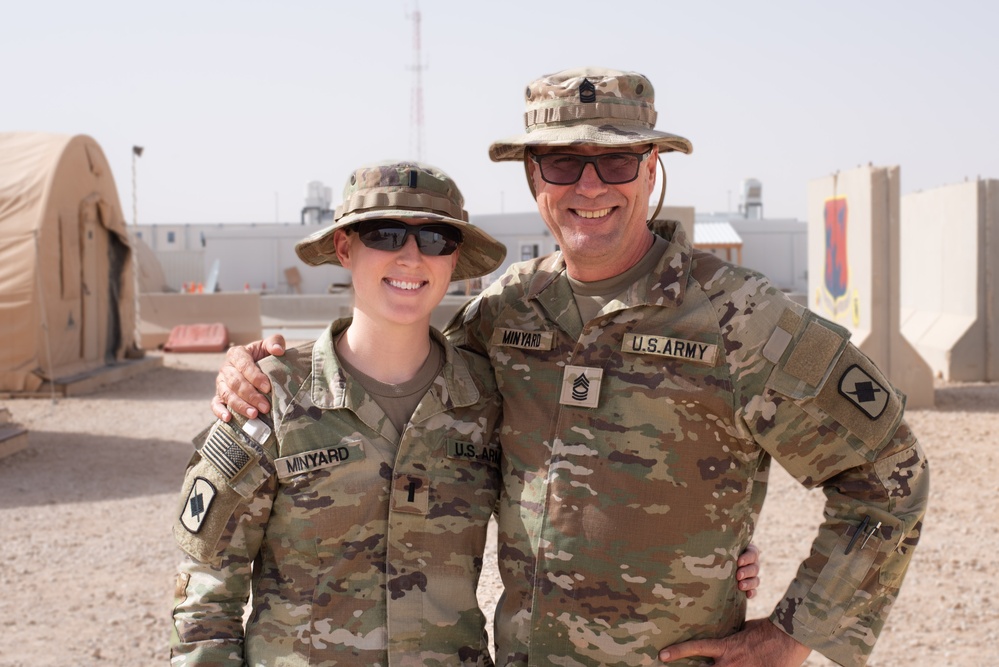 Serving side by side: a father-daughter duo on deployment