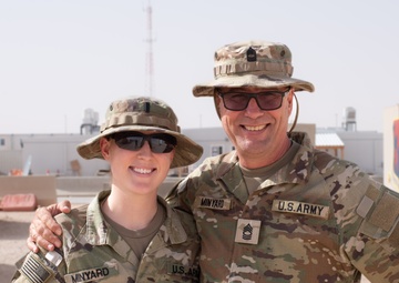 Serving side by side: a father-daughter duo on deployment