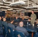 Carrier Strike Group 12 Commander Erik Eslich Visits USS Normandy