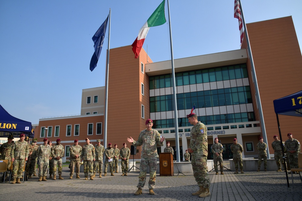 173rd Brigade Support Battalion, 173rd Airborne Brigade Award Ceremony