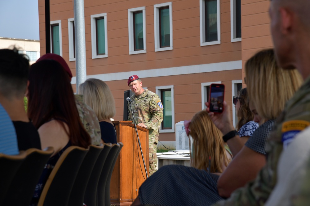 173rd Brigade Support Battalion, 173rd Airborne Brigade Change of Command Ceremony