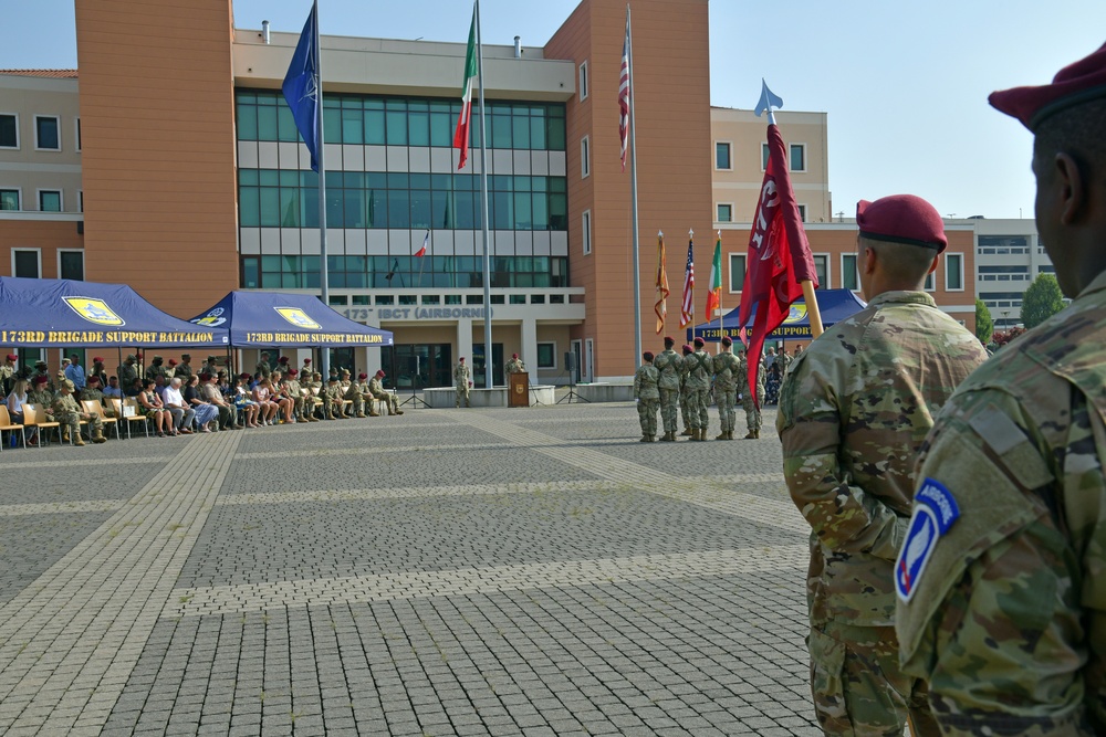 173rd Brigade Support Battalion, 173rd Airborne Brigade Change of Command Ceremony