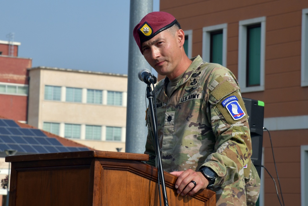 173rd Brigade Support Battalion, 173rd Airborne Brigade Change of Command Ceremony