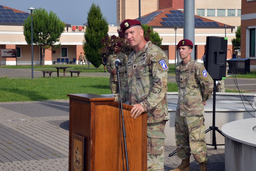 173rd Brigade Support Battalion, 173rd Airborne Brigade Change of Command Ceremony