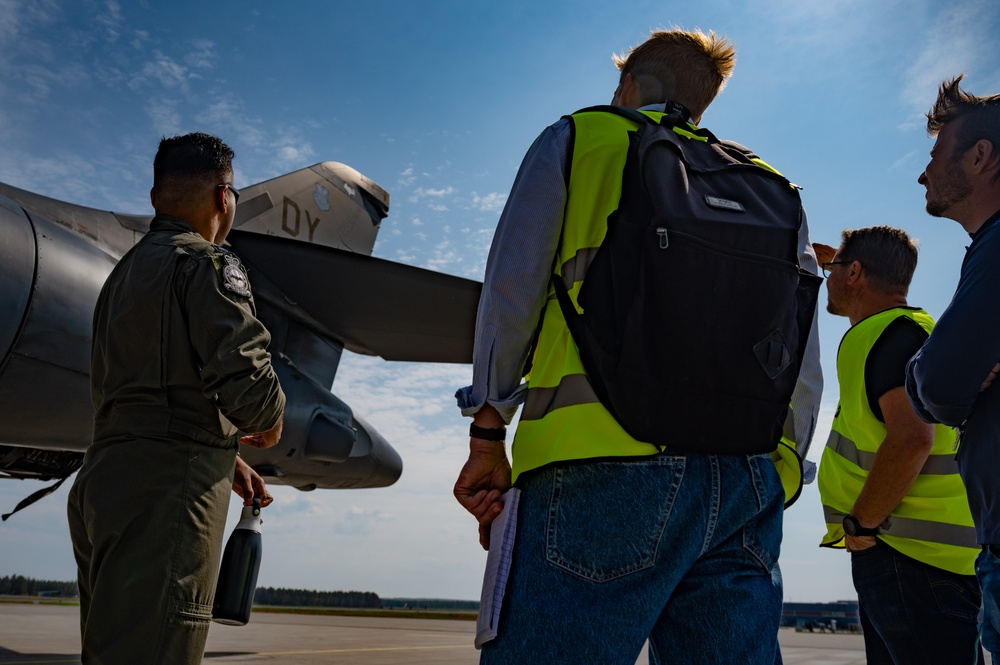 First-ever U.S. bomber landing in Sweden
