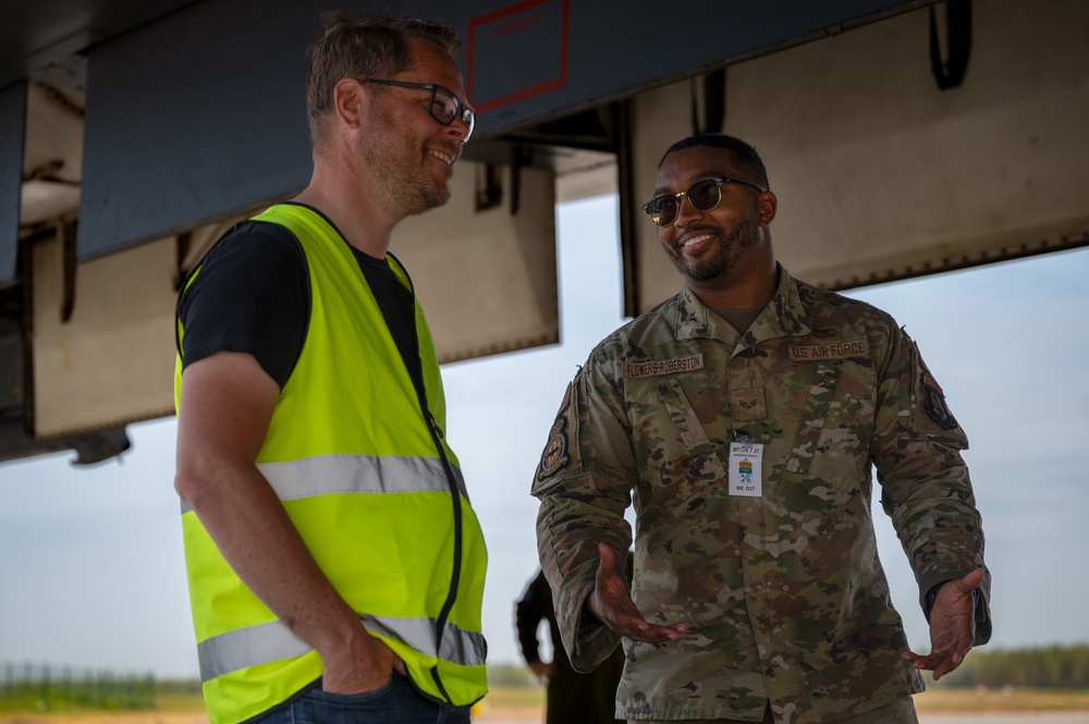 First-ever U.S. bomber landing in Sweden