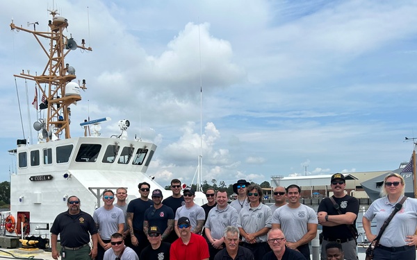 NSA PANAMA CITY FIREFIGHTERS RECEIVE INTENSIVE SHIPBOARD TRAINING BY ALABAMA FIRE COLLEGE