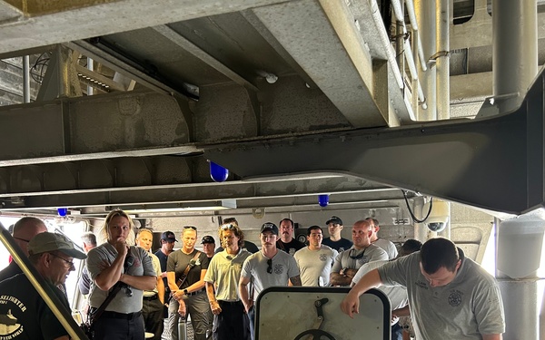 NSA PANAMA CITY FIREFIGHTERS RECEIVE INTENSIVE SHIPBOARD TRAINING BY ALABAMA FIRE COLLEGE