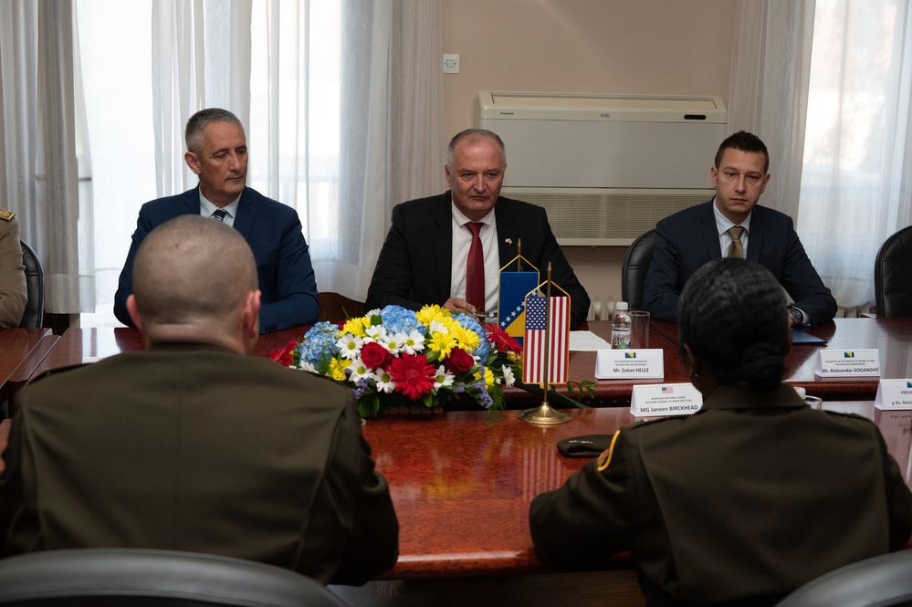 U.S. Army Maj. Gen. Janeen L. Birckhead visits Bosnia and Herzegovina