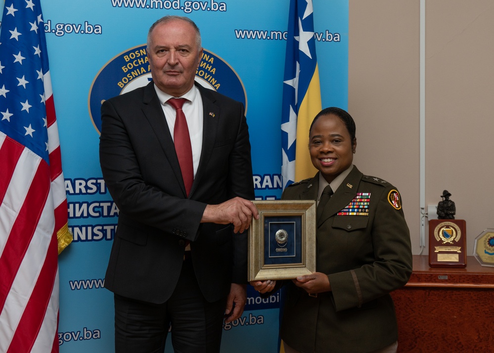 U.S. Army Maj. Gen. Janeen L. Birckhead visits Bosnia and Herzegovina