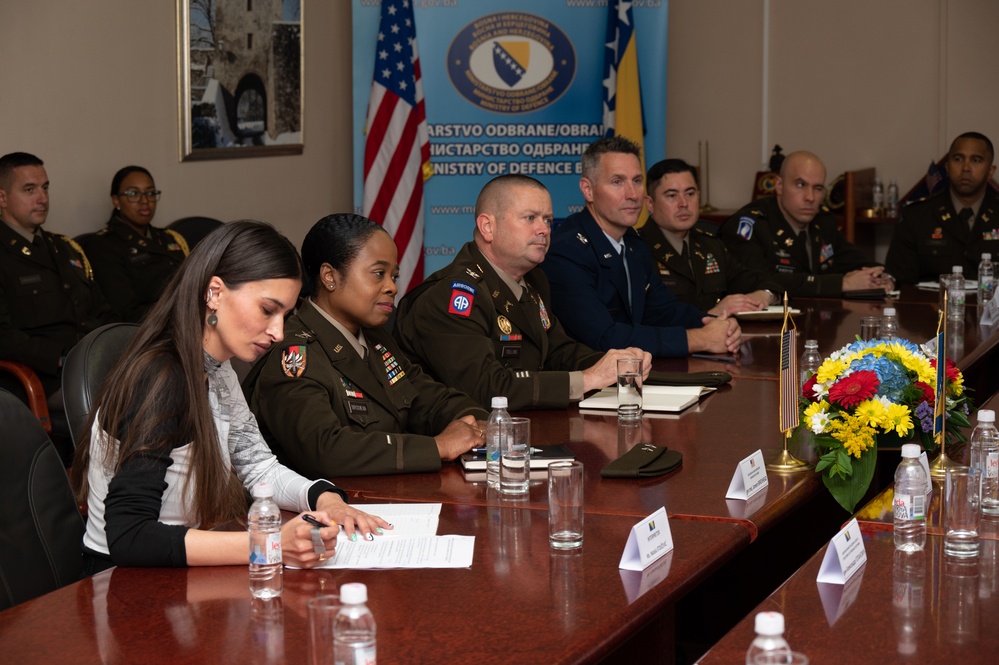 U.S. Army Maj. Gen. Janeen L. Birckhead visits Bosnia and Herzegovina