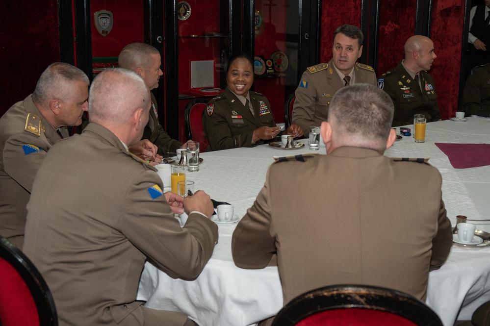 U.S. Army Maj. Gen. Janeen L. Birckhead visits Bosnia and Herzegovina